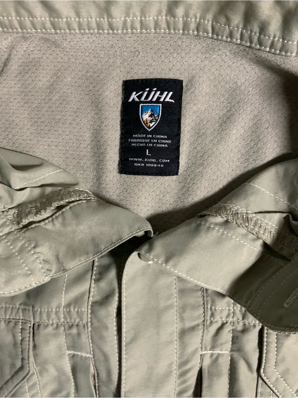 KÜHL Men's Military Field shirt in Sage Green